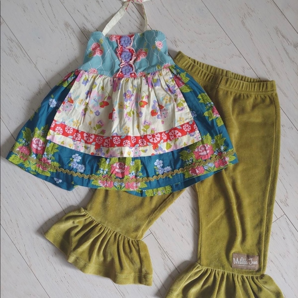 Matilda Jane Outfit size 4T Velvet Ruffle Bottom